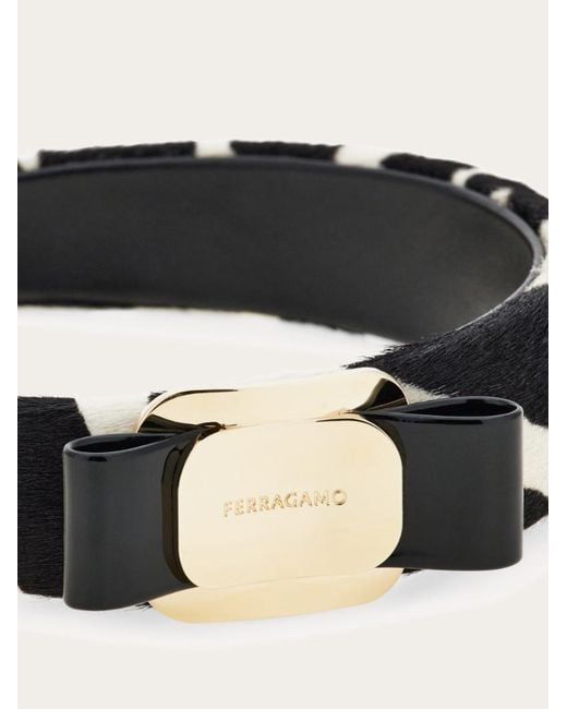 Ferragamo Black Vara Bow Headband