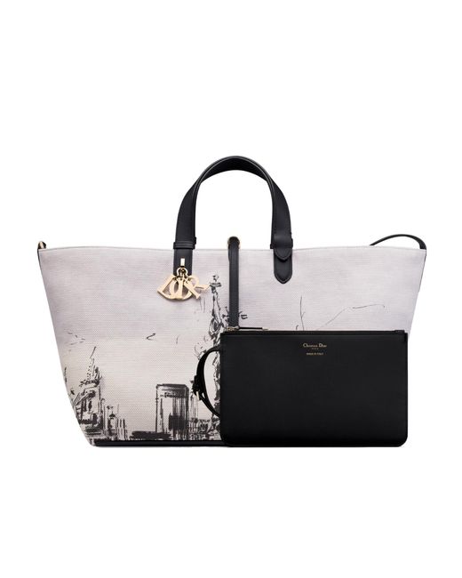 Dior White Large Toujours Bag