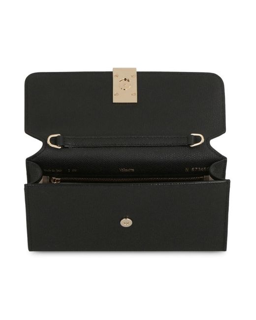 Valextra Black Nolo Chain-Linked Clutch Bag