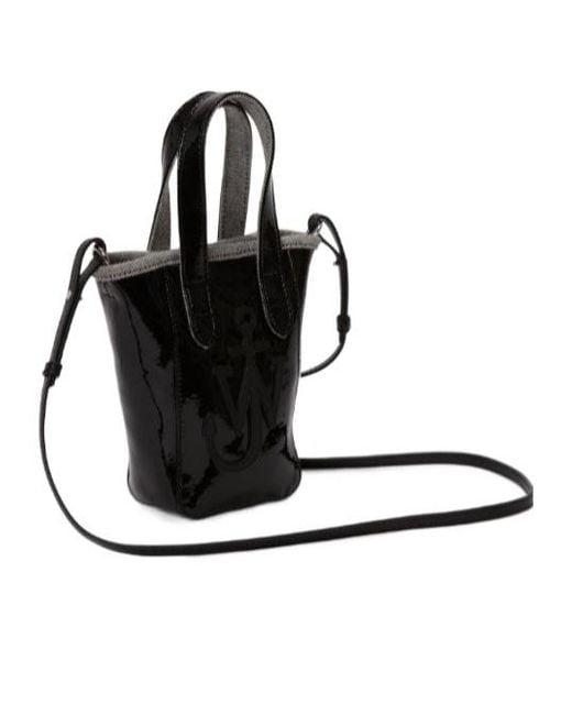 J.W. Anderson Black Jw Anderson Anchor Patch Mini Belt Tote Bag