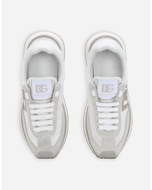 Dolce & Gabbana White Leatherblend Sneakers By Dolce Gabbana Model Ck