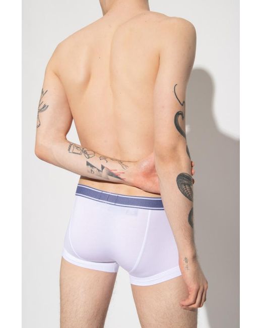 Emporio Armani White Logo Underwear for men