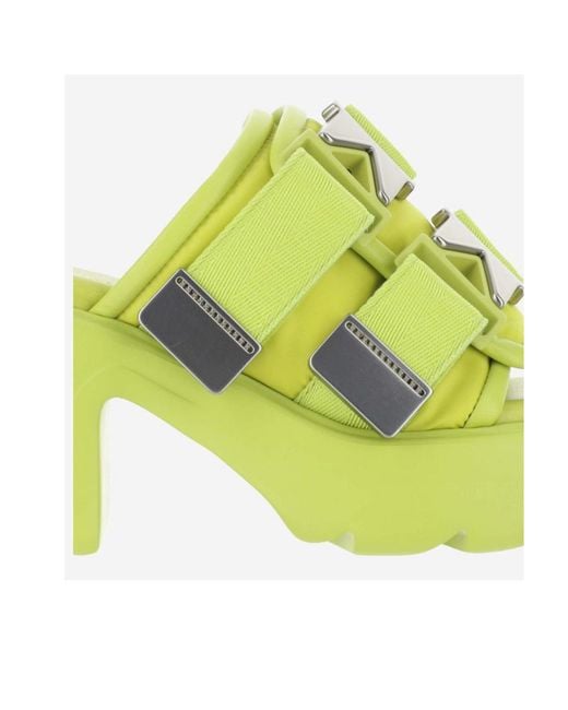 Bottega Veneta Yellow Flash Chunky Mules