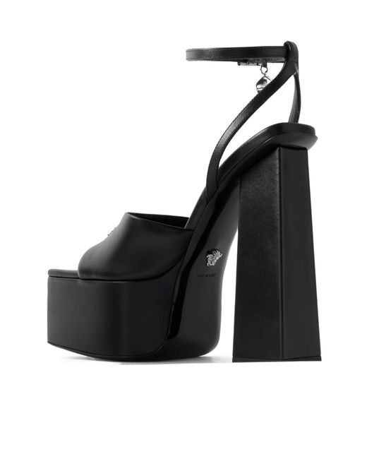Versace Black Platform Sandals