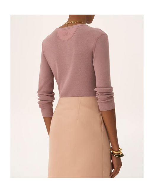 Chloé Pink Chloã Henley Shirt