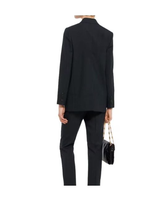 Gucci Black Collared Button-Up Jacket