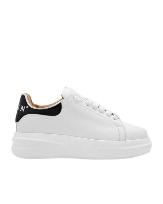 Philipp Plein White Megastar Low-Top Sneakers for men