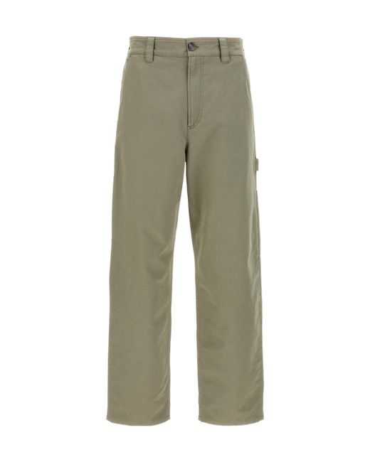 A.P.C. Green Fergus Straight Leg Pants for men