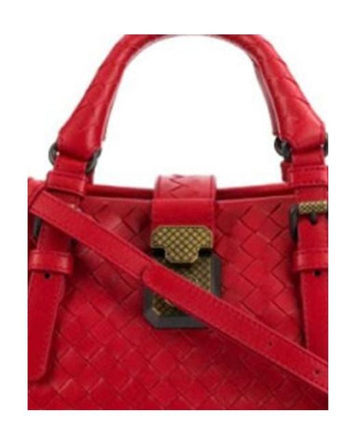 Bottega Veneta Red Knitted Handbag