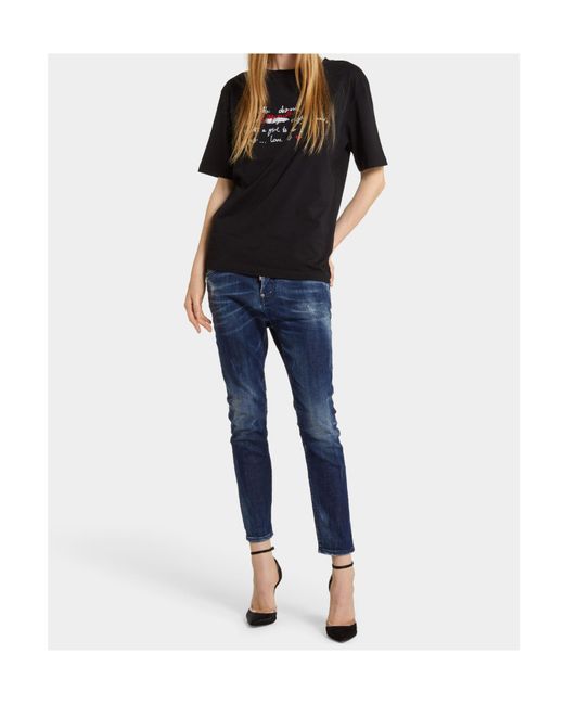 DSquared² Blue Dark Milky Way Wash Cool Girl Jeans