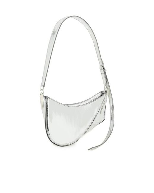 Mugler Gray Medium Spiral Curve 01 Bag