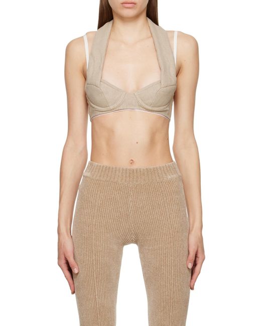 Jacquemus Natural Double Neck Bra