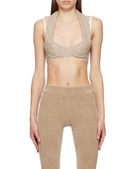 Jacquemus Natural Double Neck Bra