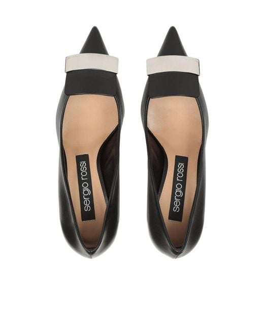 Sergio Rossi Black Sr1 75Mm Pumps