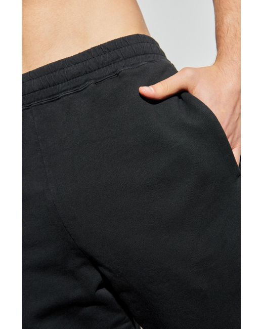 MM6 by Maison Margiela Black Numeric Embroidered Sweatpants for men