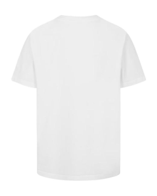 Casablanca White Logo Crew Neck T-Shirt for men