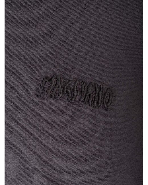 Magliano Gray Trauma Crewneck Long Sleeved T-Shirt for men