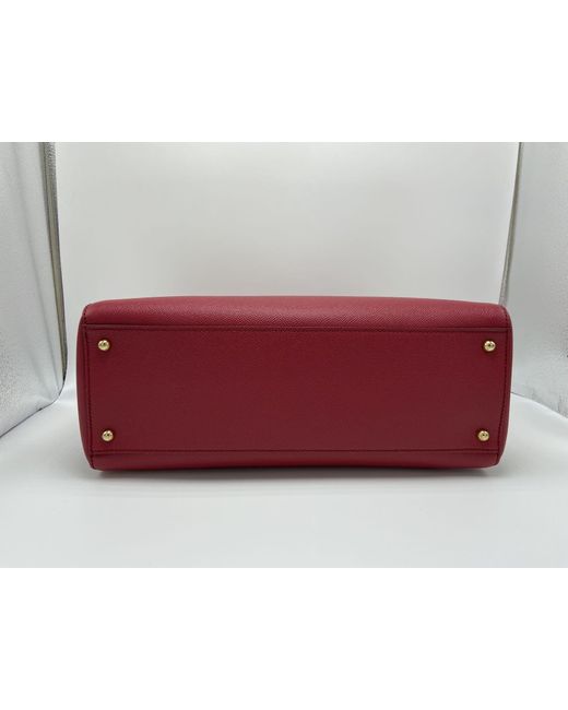 Dolce & Gabbana Red Double Handle Shoulder Bag