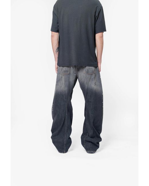Acne Blue Belt Loop Jeans for men