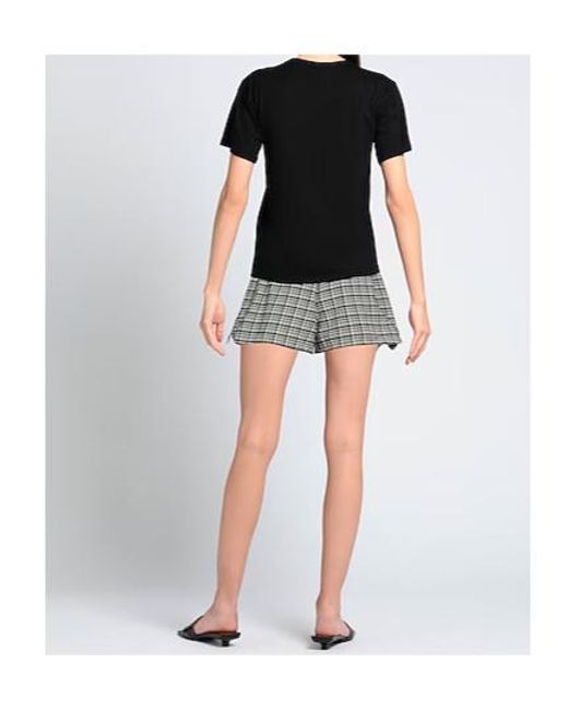 Ganni Gray Plaid Shorts