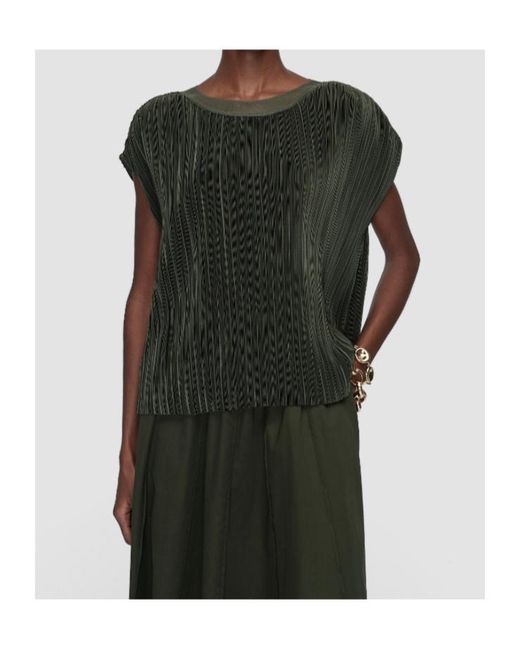 Joseph Green Cedre Pleated Satin Top