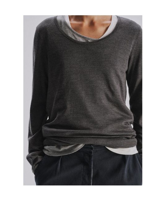 The Row Gray Crew-Neck T-Shirt