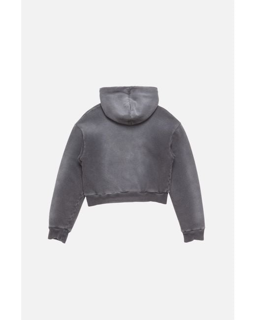 Acne Gray Sprayed Zip Hoodie for men