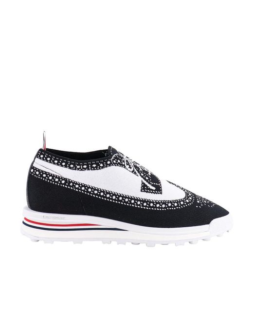 Thom Browne White Longwing Brogue Lace-Up Shoes for men