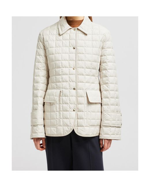 Moncler White Epinal Quilted Down Jacket