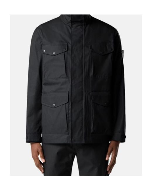 Stone Island Black Multi-Pocket Jacket for men