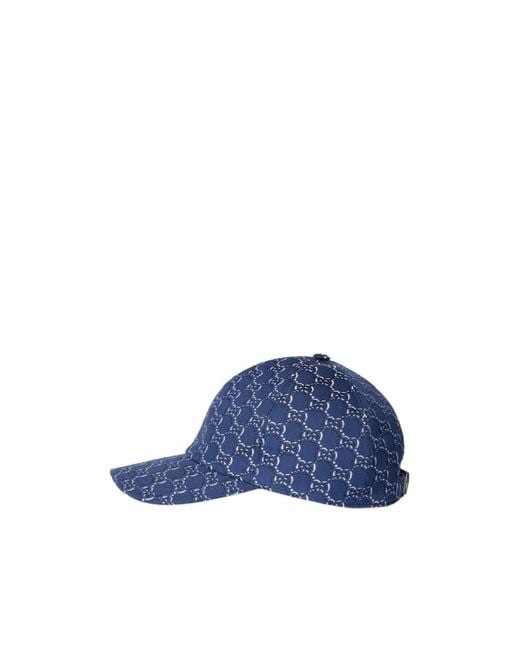 Gucci Blue Gg Shadow Baseball Cap for men