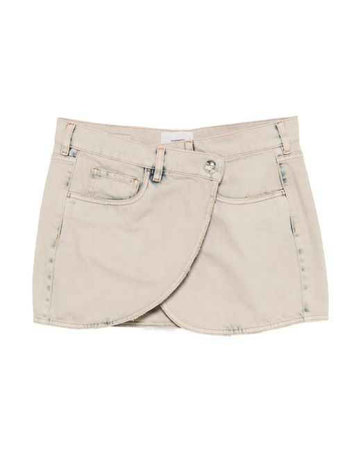 Coperni Natural Denim Mini Skirt