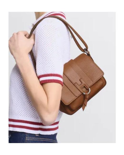 Hogan Brown Trend Flap Bag