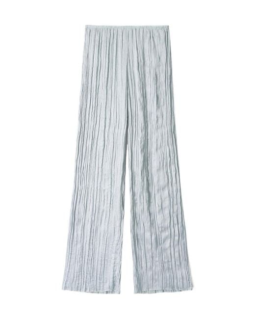 Staud Blue Nami Plisse Pants