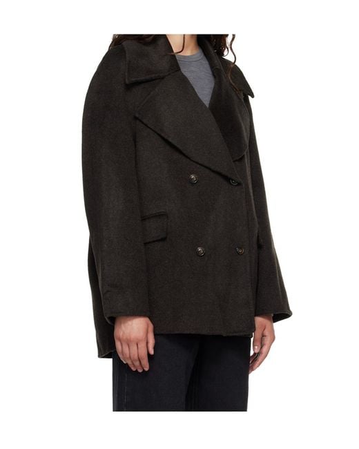 Loulou de Saison Black Double-Breasted Jacket