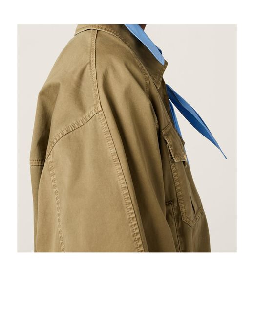 Miu Miu Brown Cotton Bomber Jacket
