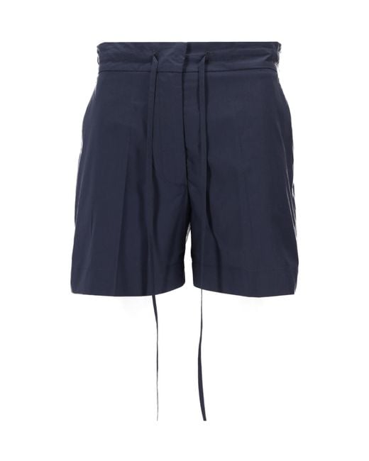 P.A.R.O.S.H. Blue Drawstring Shorts