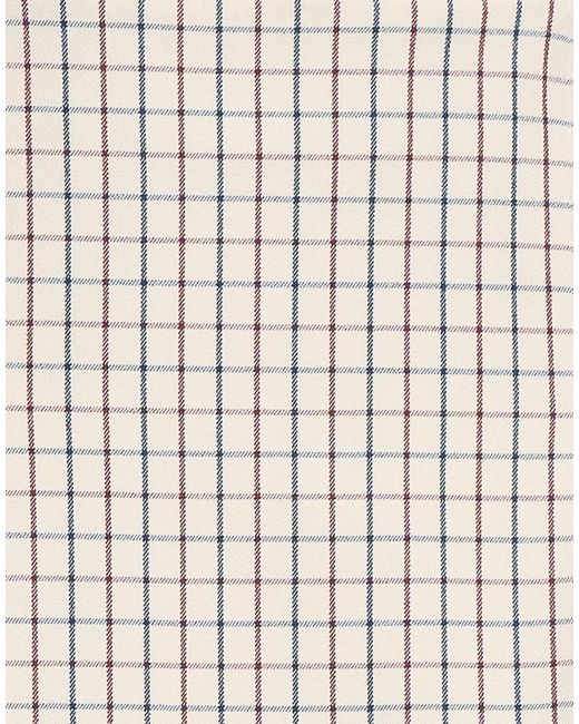 Tory Burch White Plaid Pattern Skirt