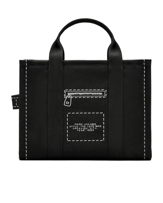Marc Jacobs Black The Trompe L'Oeil Medium Tote Bag