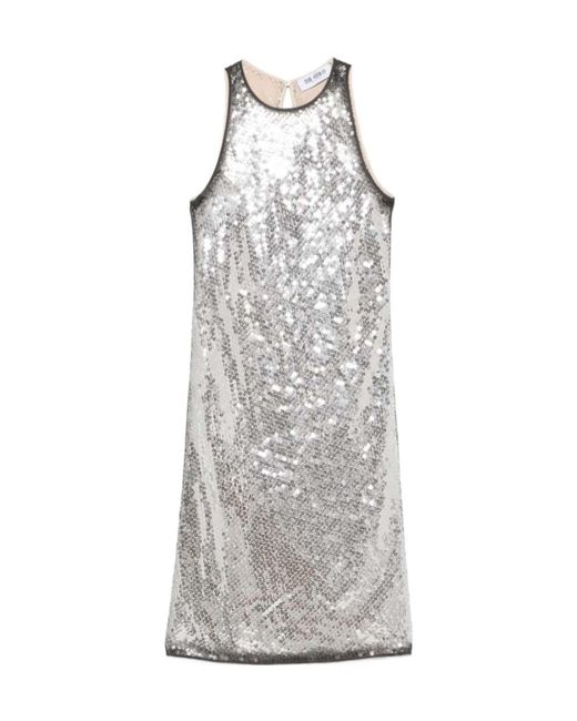 The Attico Gray Sleeveless Dress