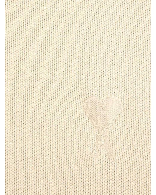 AMI Natural Ami De Coeur Crew-Neck Jumper for men