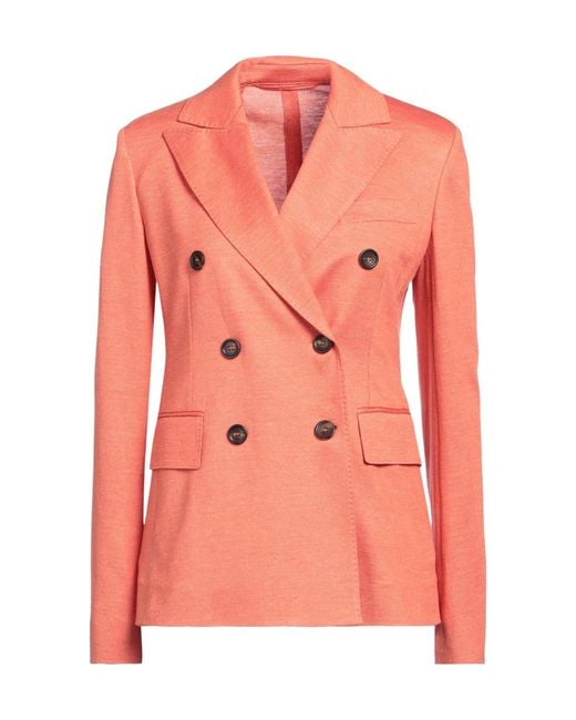 Max Mara Pink Double-Breasted Blazer