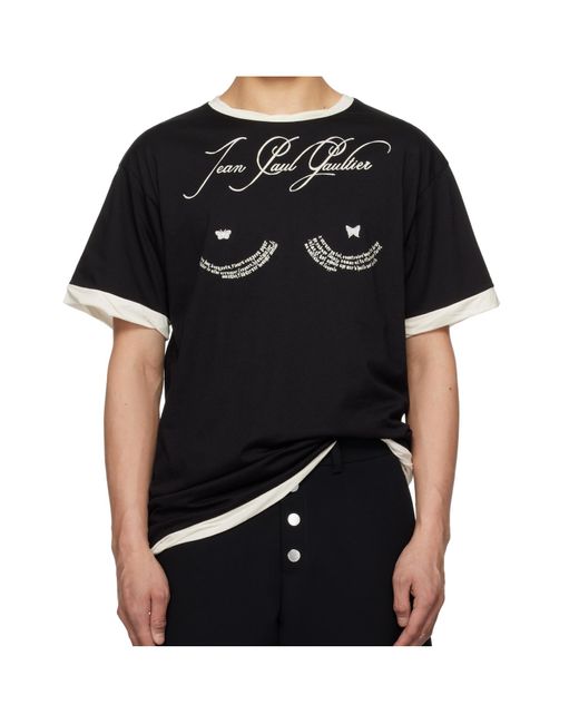 Jean Paul Gaultier 'The Oversized Tattoo Poem' T-Shirt in
