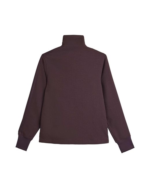 Y-3 Purple Stand Collar Sweat Jacket for men
