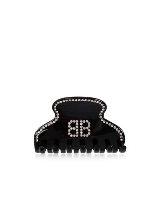 Balenciaga Black Bb Logo Hair Clip