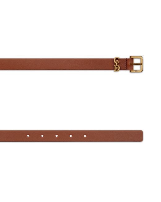 Dior White Saddle Loop Belt