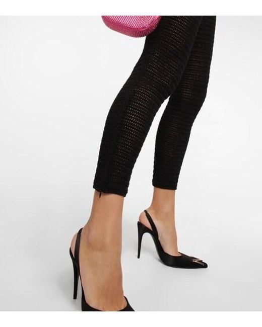 Magda Butrym Black Crochet Bustier Jumpsuit