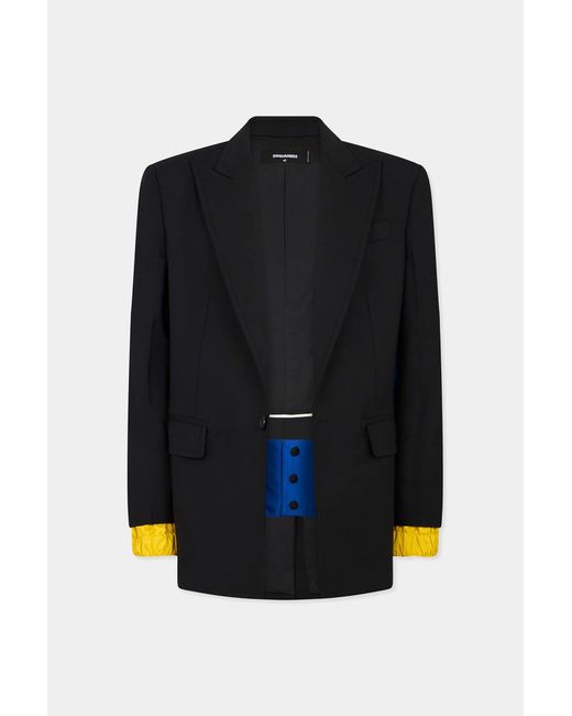 DSquared² Black Single-Vent Tailored Blazer for men