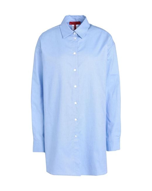MAX&Co. Blue Long Sleeve Shirt