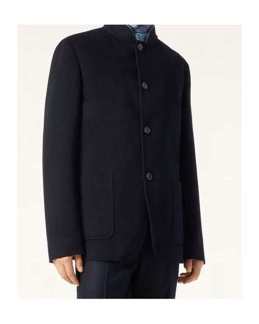 Loro Piana Blue Spagna Button-Fastening Patch-Pocket Jacket for men